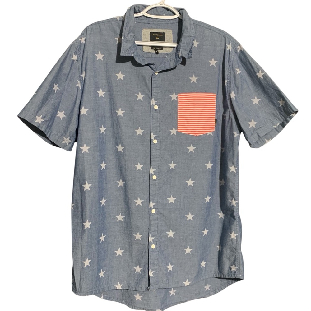 Quiksilver Stars and Stripes button down